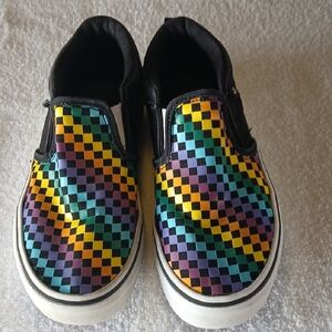 Vans Kids Multicolor Checkered Slip-On Sneakers